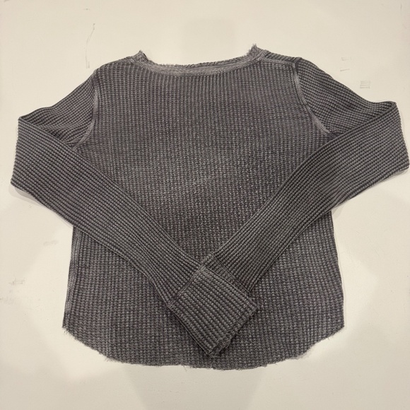 Free people waffle long sleeve t shirt - Picture 2 of 3